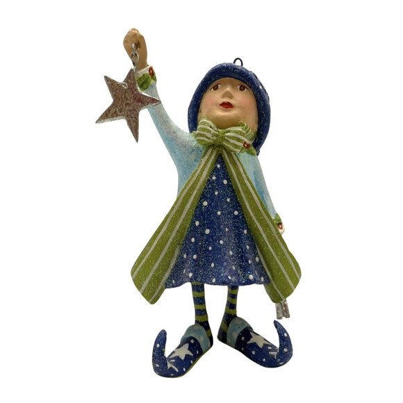 Patience Brewster Krinkles Dash Away Comet’s Star Elf Ornament 4” - Picture 5 of 6
